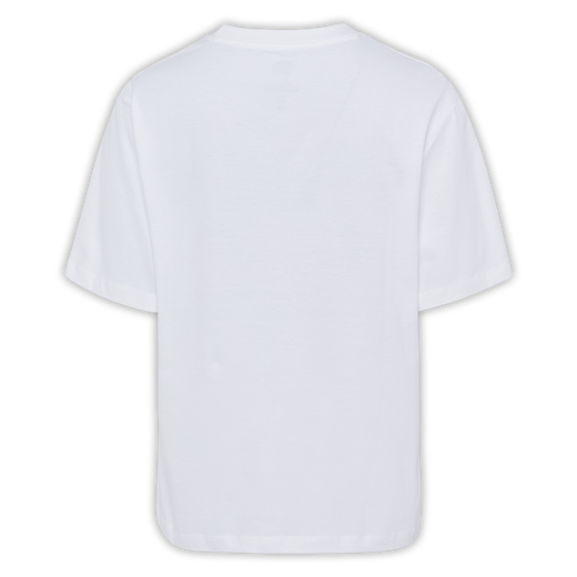 T-Shirt Schriftzug loose fit Damen weiß