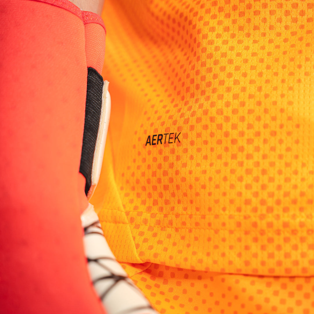 Hertha Torwarttrikot 26/27 orange kurzarm Detail AERTEK