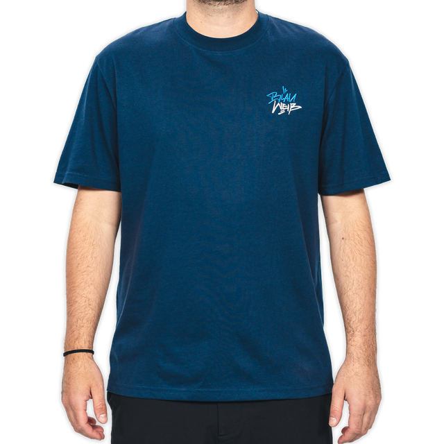 Hertha T-Shirt Tag Blau Weiß Frontansicht
