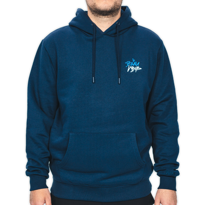 Hertha Hoodie Tag Blau Weiß Frontansicht