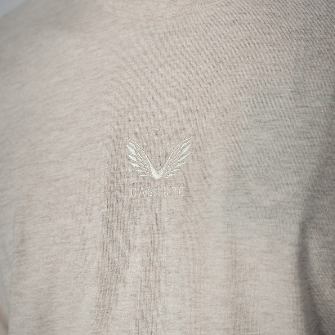 T-Shirt Castore Lifestyle beige Castore Logo Detail