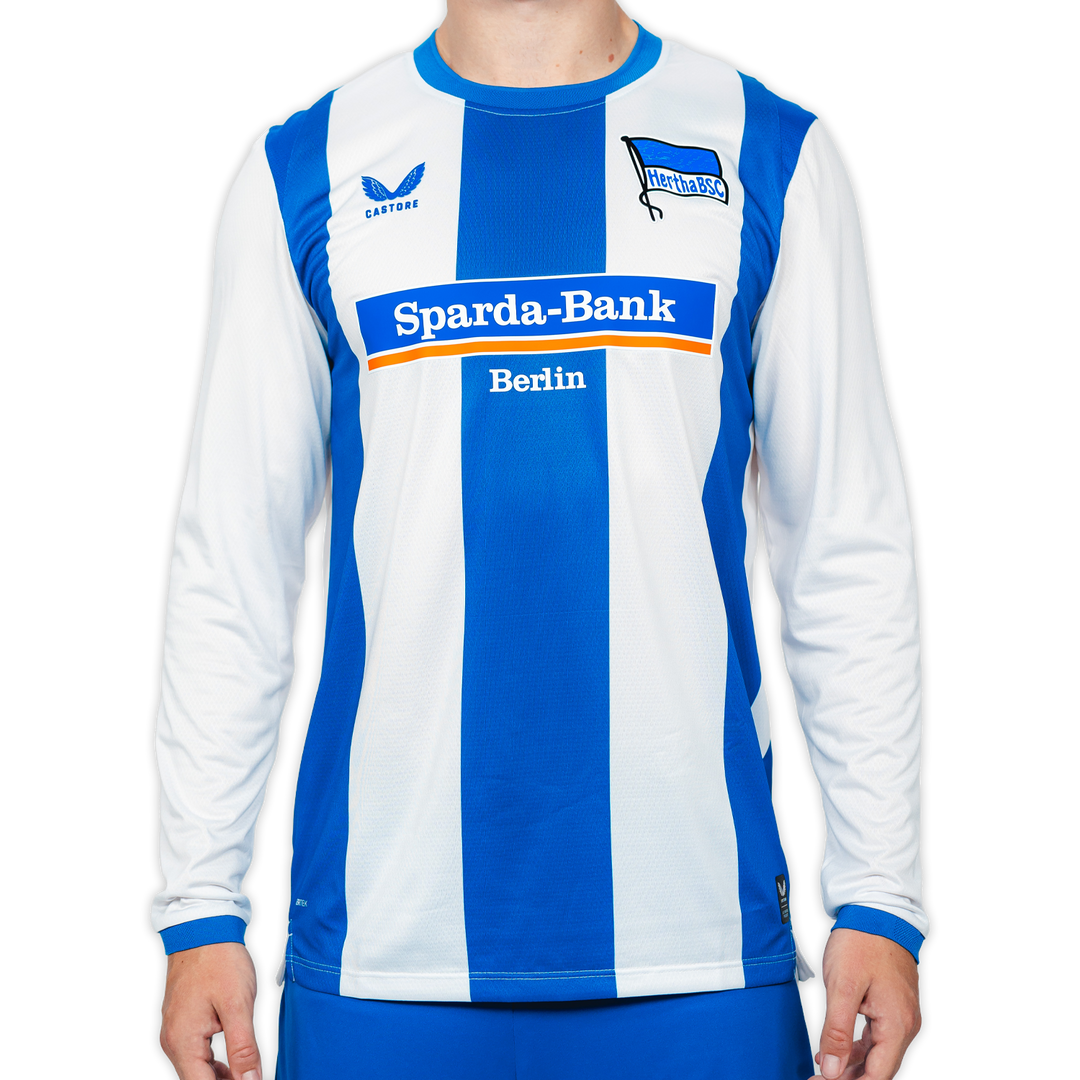 Hertha Heimtrikot Pro 26/27 langarm Vorderansicht