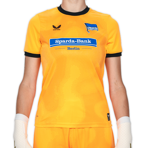 [front] Hertha Torwarttrikot 26/27 orange Damenschnitt Vorderansicht