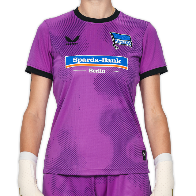 [front] Hertha Torwarttrikot 26/27 violett Damenschnitt Vorderansicht