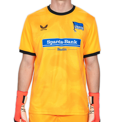[front] Hertha Torwarttrikot 26/27 orange kurzarm Vorderansicht