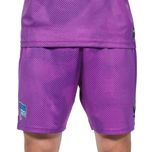 [front] Hertha Torwartshorts 26/27 violett Vorderansicht