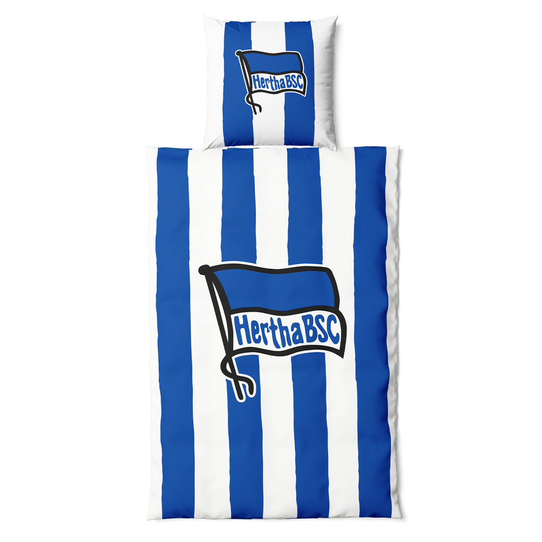 Hertha Bettwäsche Blau-Weiß