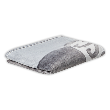 Hertha Flanell-Fleecedecke Grau