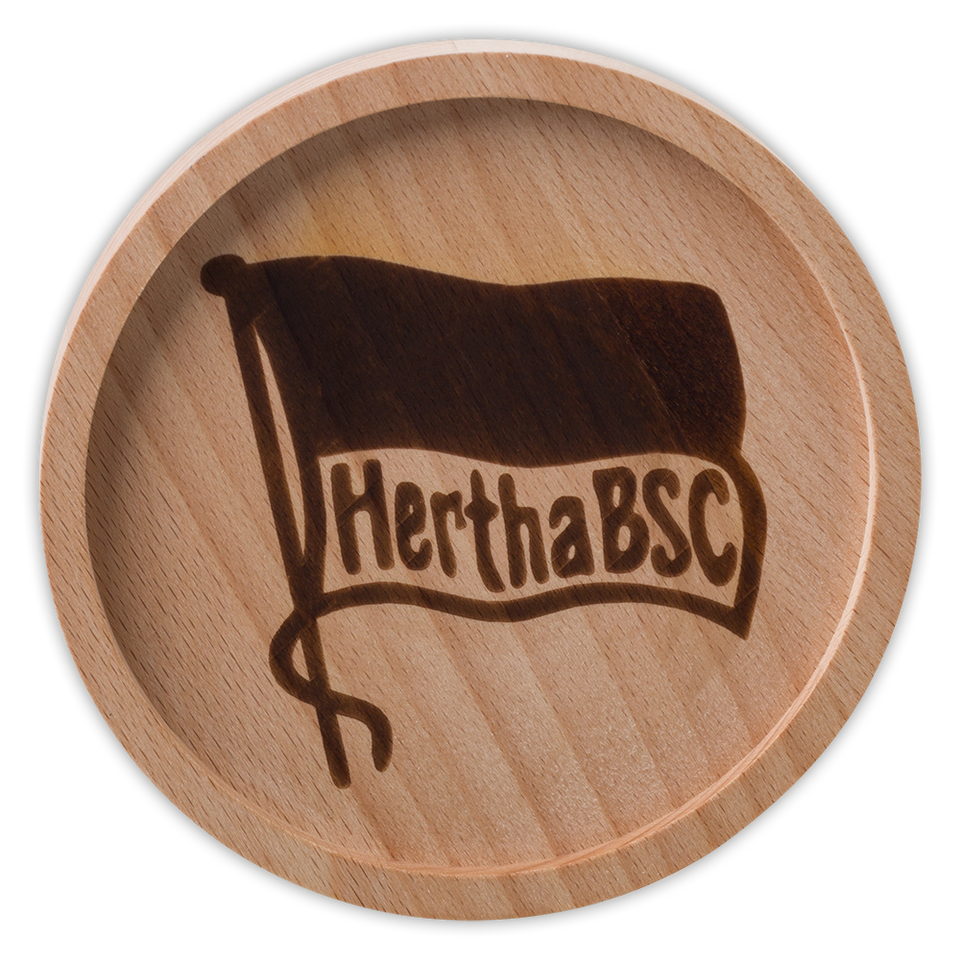 Untersetzer Holz Logo