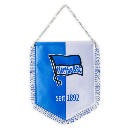 Banner Blau-Weiß Stoff 27 cm