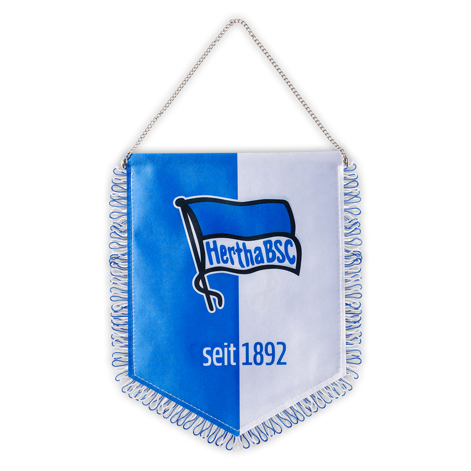 Banner Blau-Weiß Stoff 27 cm