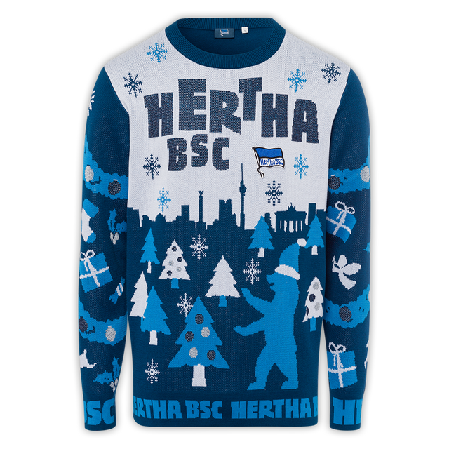 Hertha Weihnachtspullover Ha Ho He