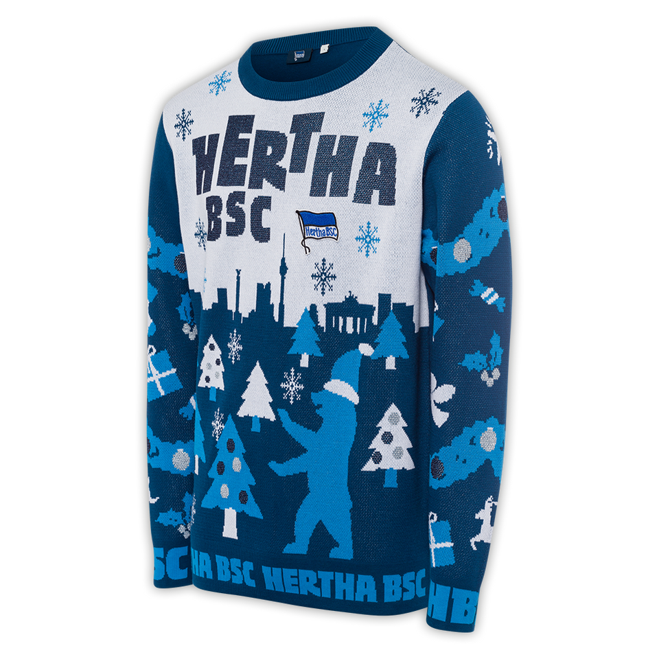 Hertha Weihnachtspullover Ha Ho He