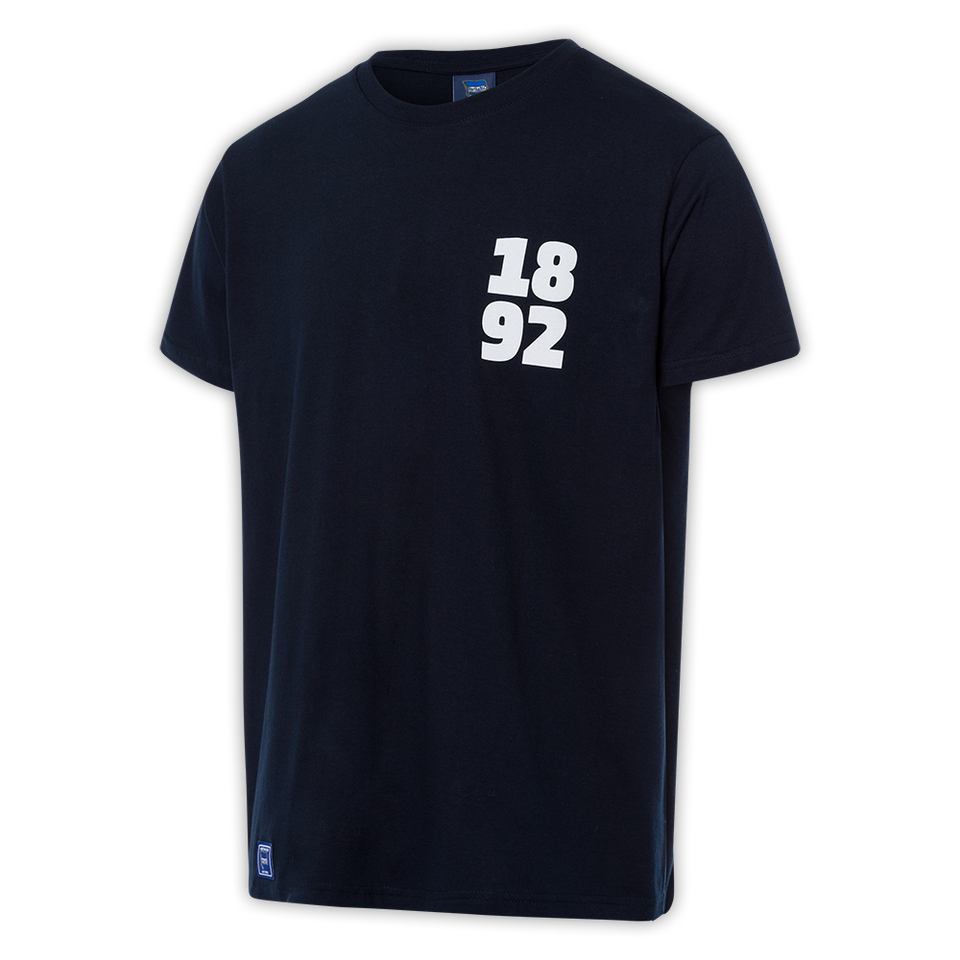 Hertha T-Shirt Navy 1892 seitlich links