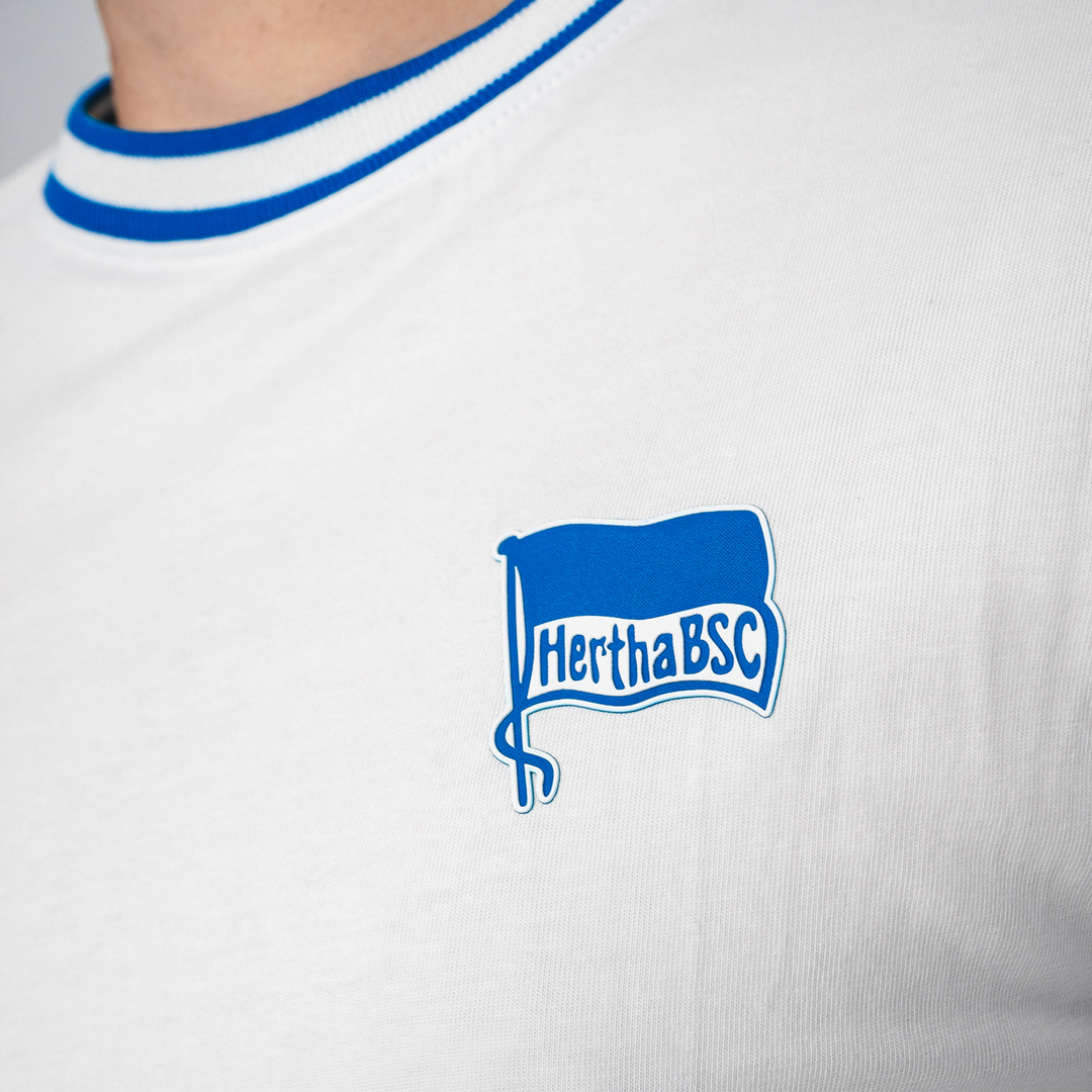 Hertha T-Shirt Classic Weiß Logo
