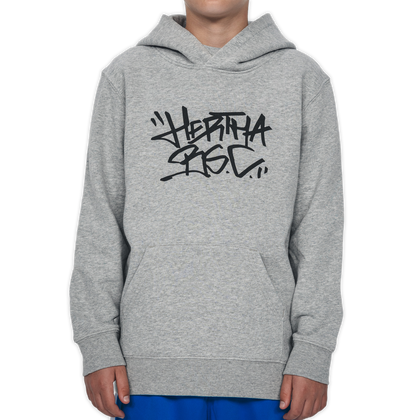 Hoodie Hertha BSC Tag Kids Grau Frontansicht