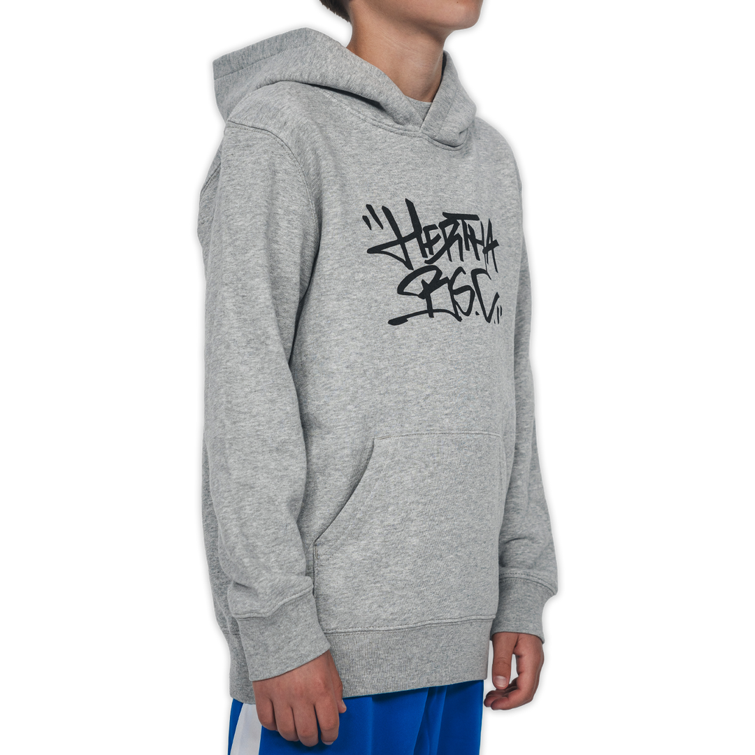 Hoodie Hertha BSC Tag Kids Grau Seitenansicht