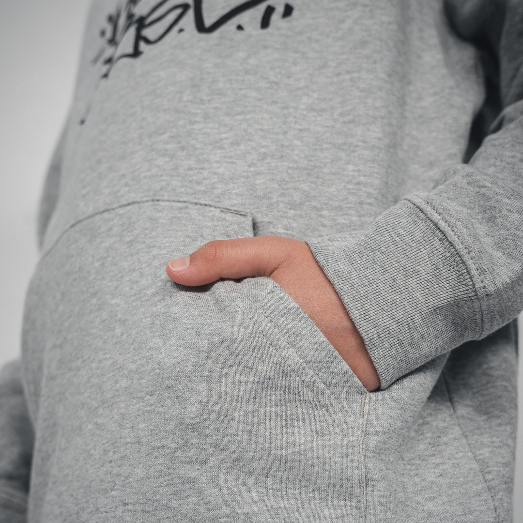 Hoodie Hertha BSC Tag Kids Grau Detail