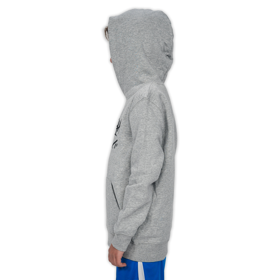 Hoodie Hertha BSC Tag Kids Grau Seitenansicht Kapuze
