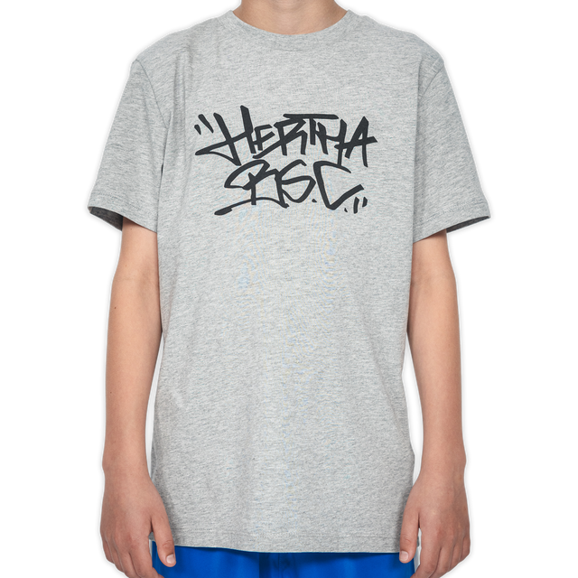 Shirt Hertha BSC Tag Kids Grau Frontansicht