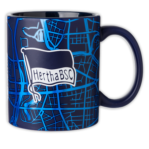Tasse Stadtkarte Metallic