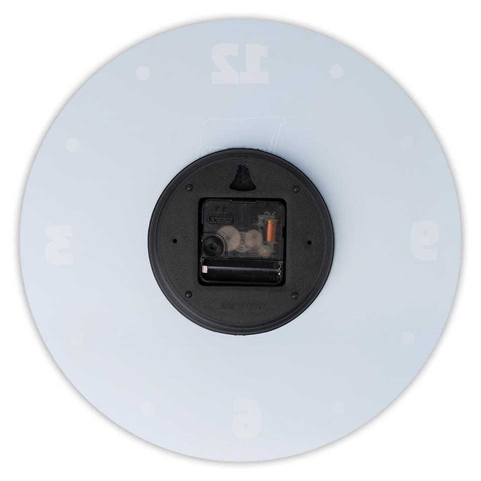 Hertha Wanduhr Fahnenmeer Rückseite