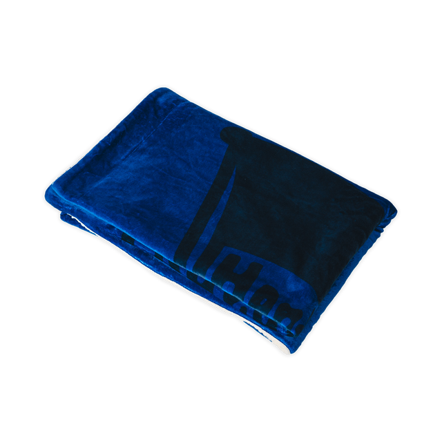 Hertha BSC Sherpadecke Fahne Navy Zusammengelegt