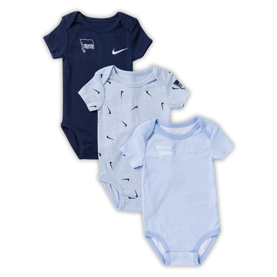 Hertha BSC Baby Body NIKE 3er Set blau