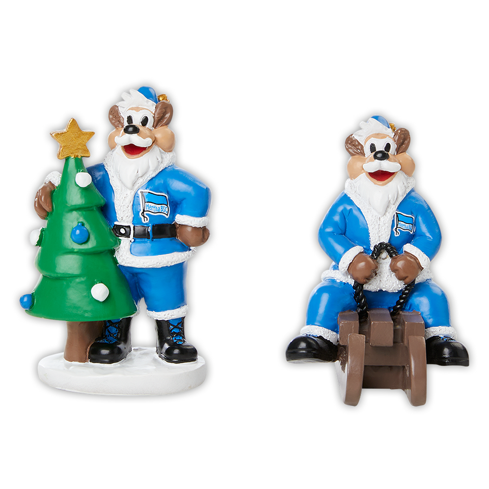 Hertha Herthinho Mini-Weihnachtsfiguren 2er-Set
