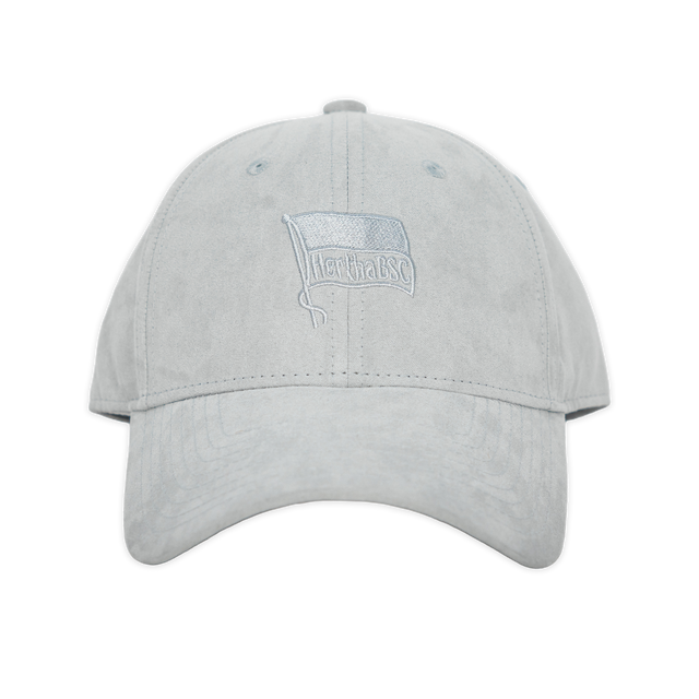 Hertha Cap Logo Hellgrau Frontansicht