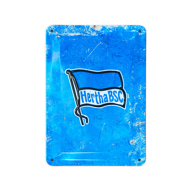 Hertha Blechschild Fahne