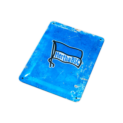 Hertha Blechschild Fahne