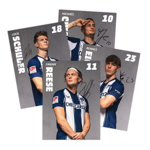 Hertha Autogrammkartensatz 25/26 signiert Karten