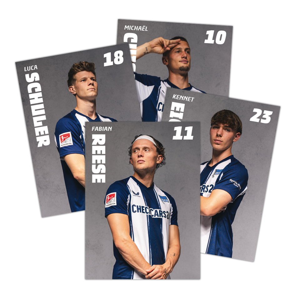 Hertha Autogrammkartensatz 25/26 unsigniert Karten