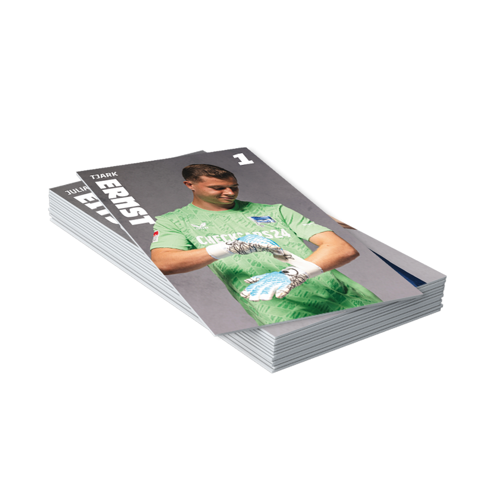 Hertha Autogrammkartensatz 25/26 unsigniert Karten