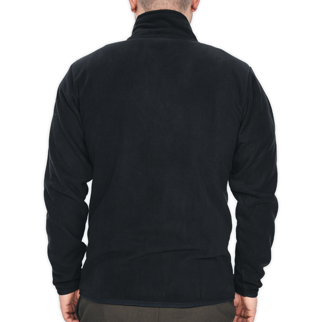 Hertha BSC Fleecejacke Logo Schwarz Rückenansicht