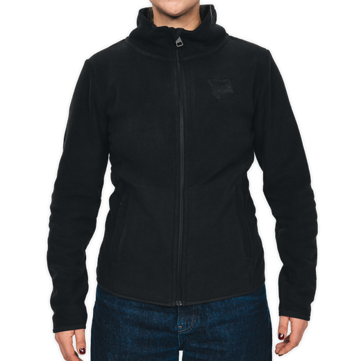 Fleecejacke Logo Schwarz Damen