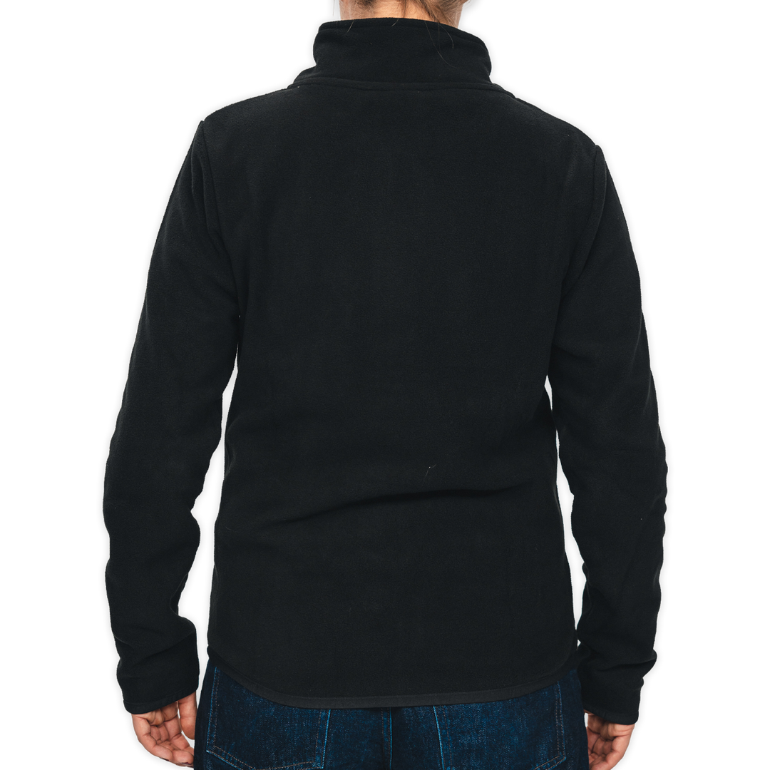 Fleecejacke Logo Schwarz Damen Rückenansicht