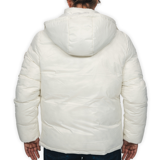 Hertha Jacke Damen Creme Rückseite