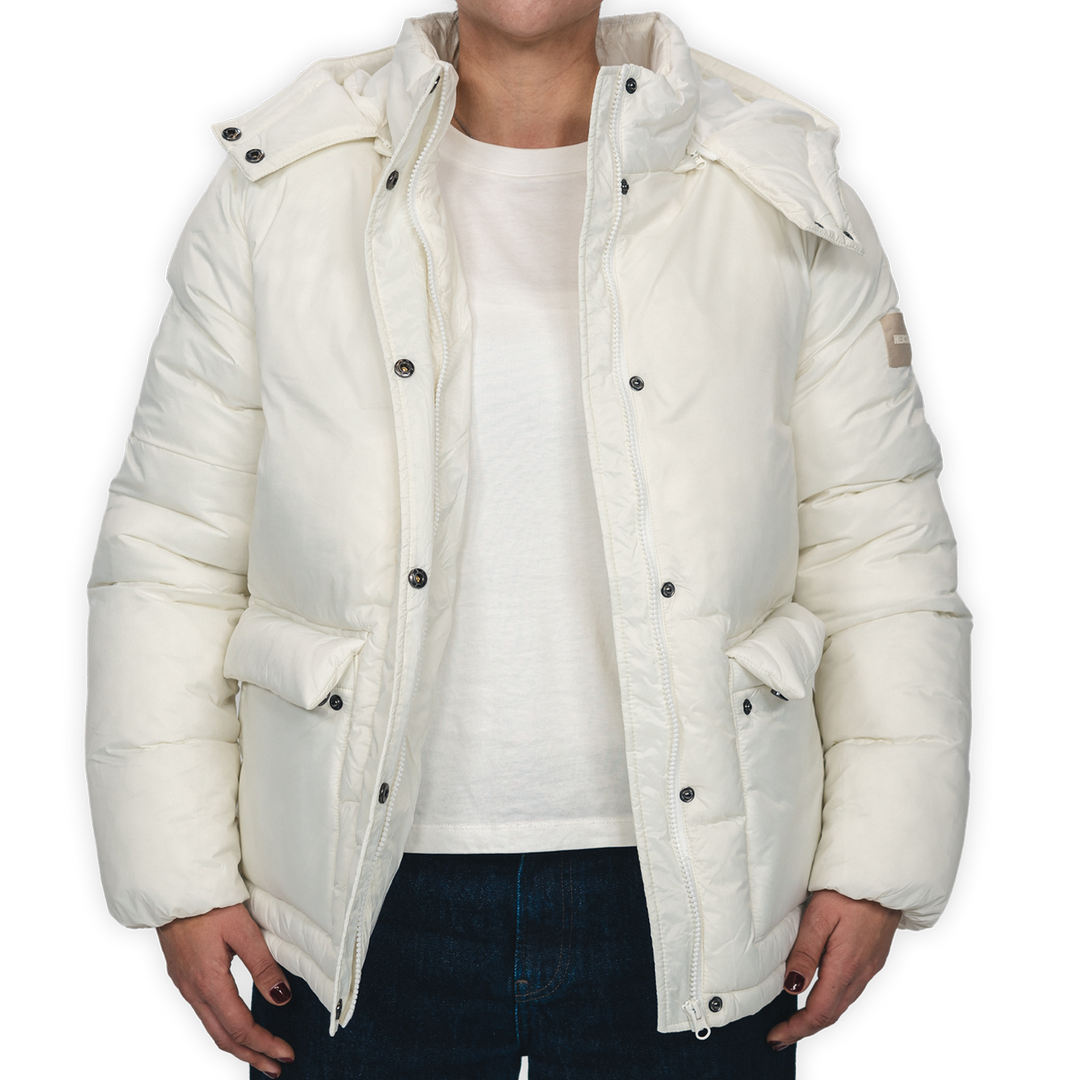 Hertha Jacke Damen Creme offen