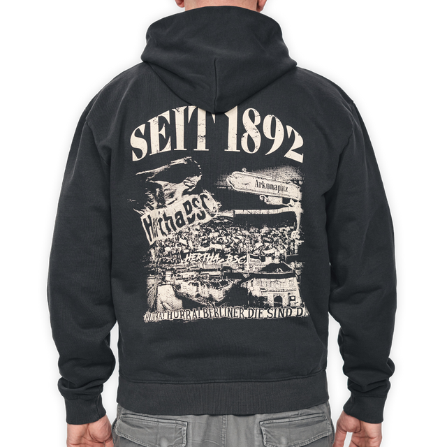 Hertha Hoodie Seit 1892 Rückansicht