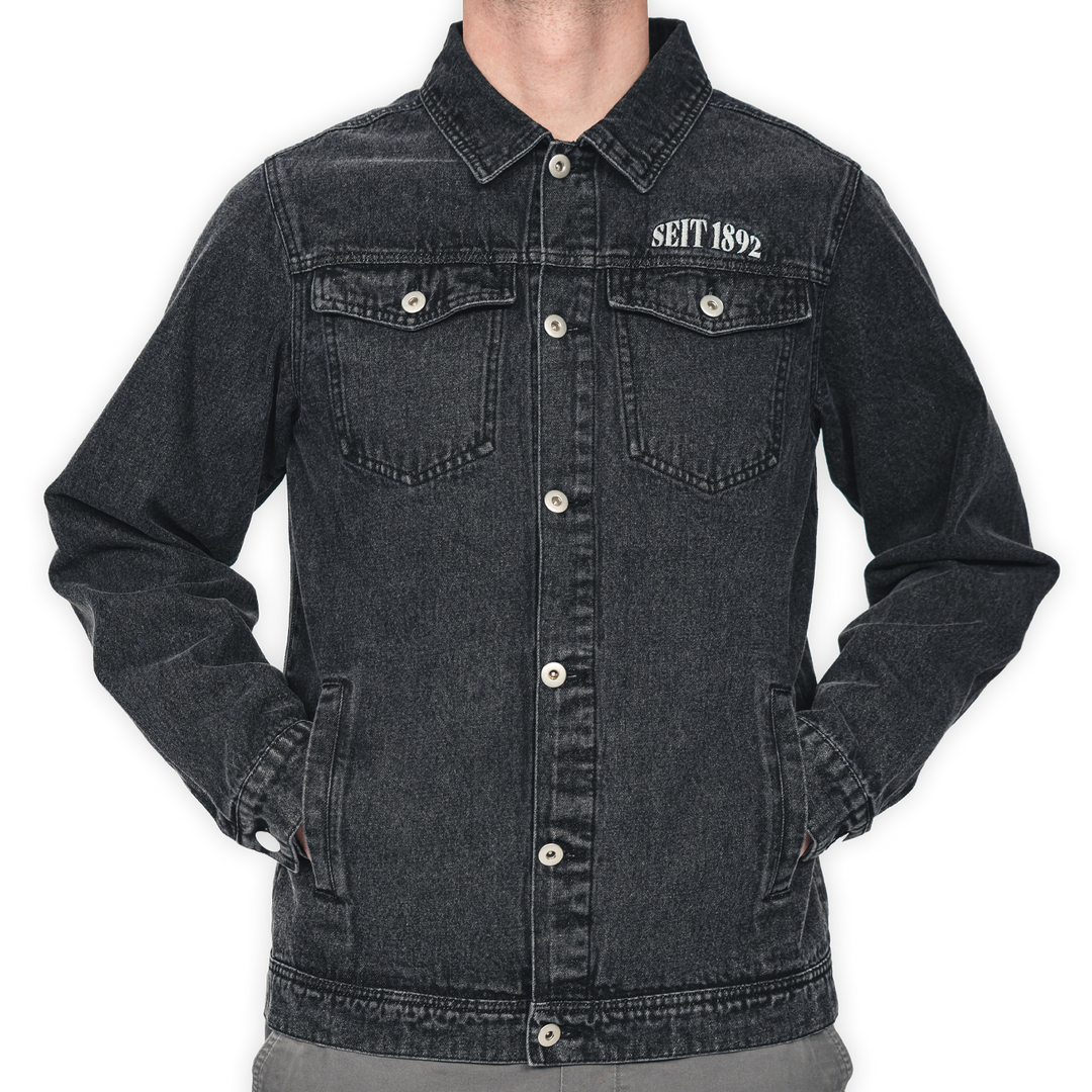 Hertha Jeansjacke Seit 1892 Vorderansicht mit Seitentaschen