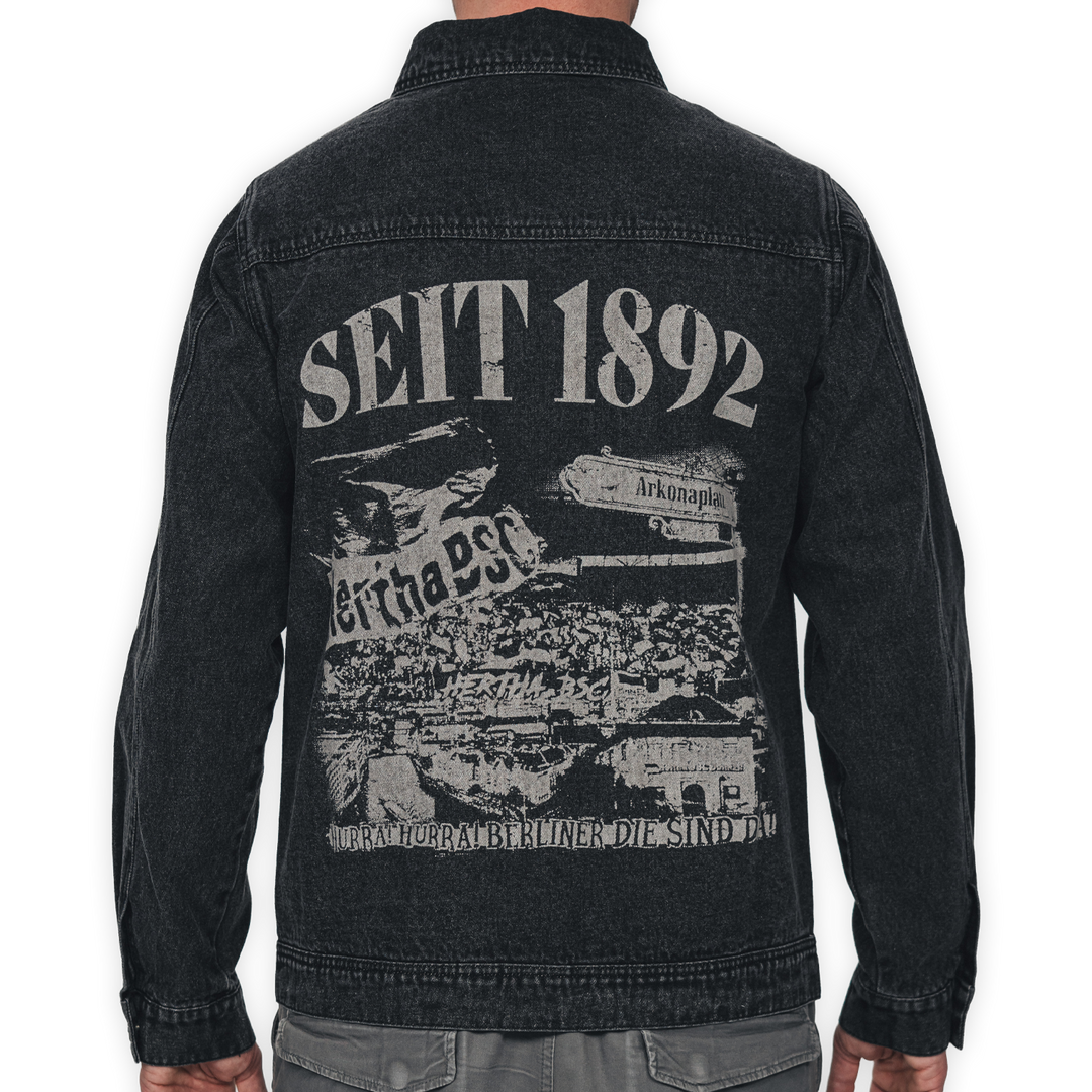 Hertha Jeansjacke Seit 1892 Rückansicht