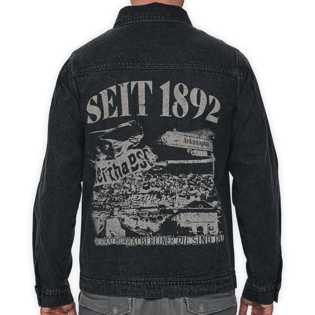 Hertha Jeansjacke Seit 1892 Rückansicht