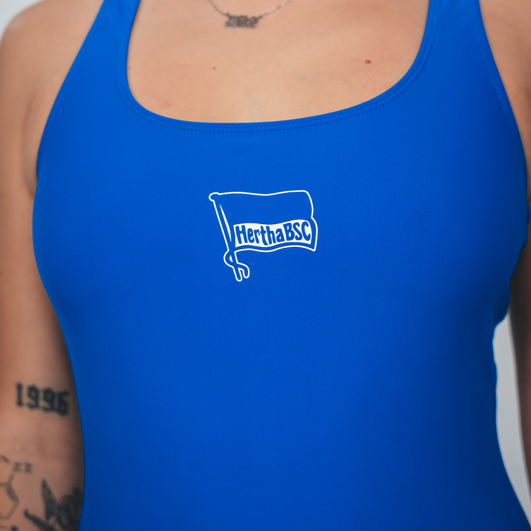 Badeanzug Hertha BSC Detail Brust