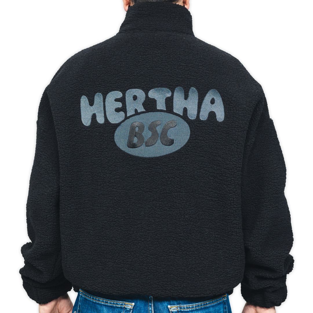 Hertha Teddy Jacke Logo Oval Rückansicht