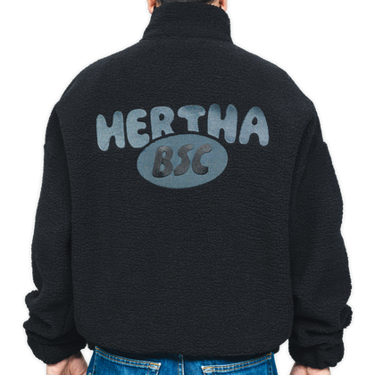 Hertha Teddy Jacke Logo Oval Rückansicht