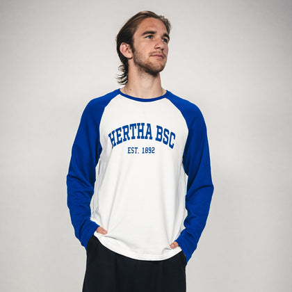 Hertha Longsleeve College Raglan Vorderansicht