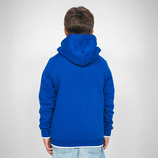 Hertha Hoodie College Blau Kids Rückansicht