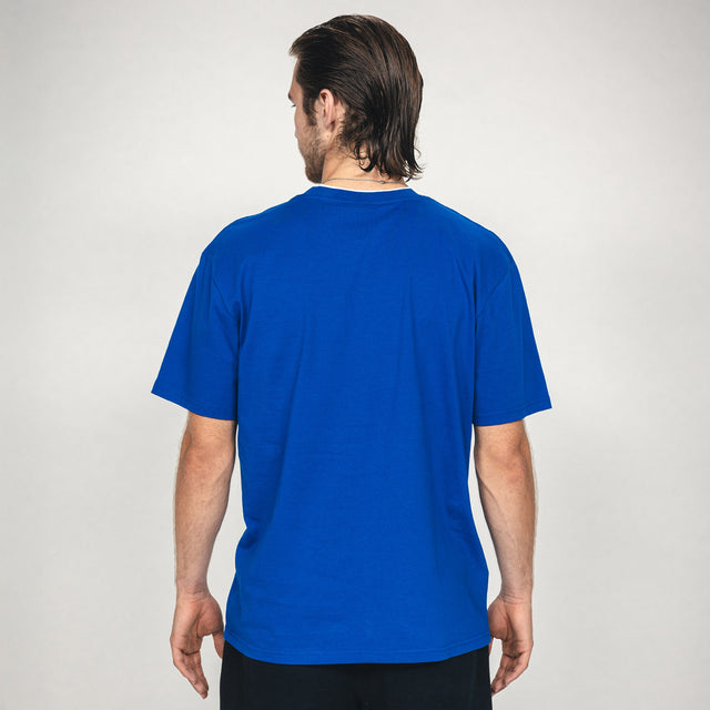 Hertha T-Shirt College Blau Rückansicht